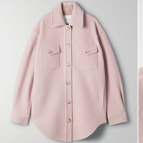 Aritzia Jackets & Blazers - Aritzia Wilfred Free Ganna Jacket in Pink